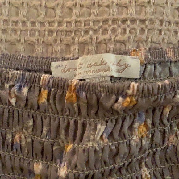 Light purple flower bell sleeve hippie 60s flowing sleeve crop top - Picture 4 of 5